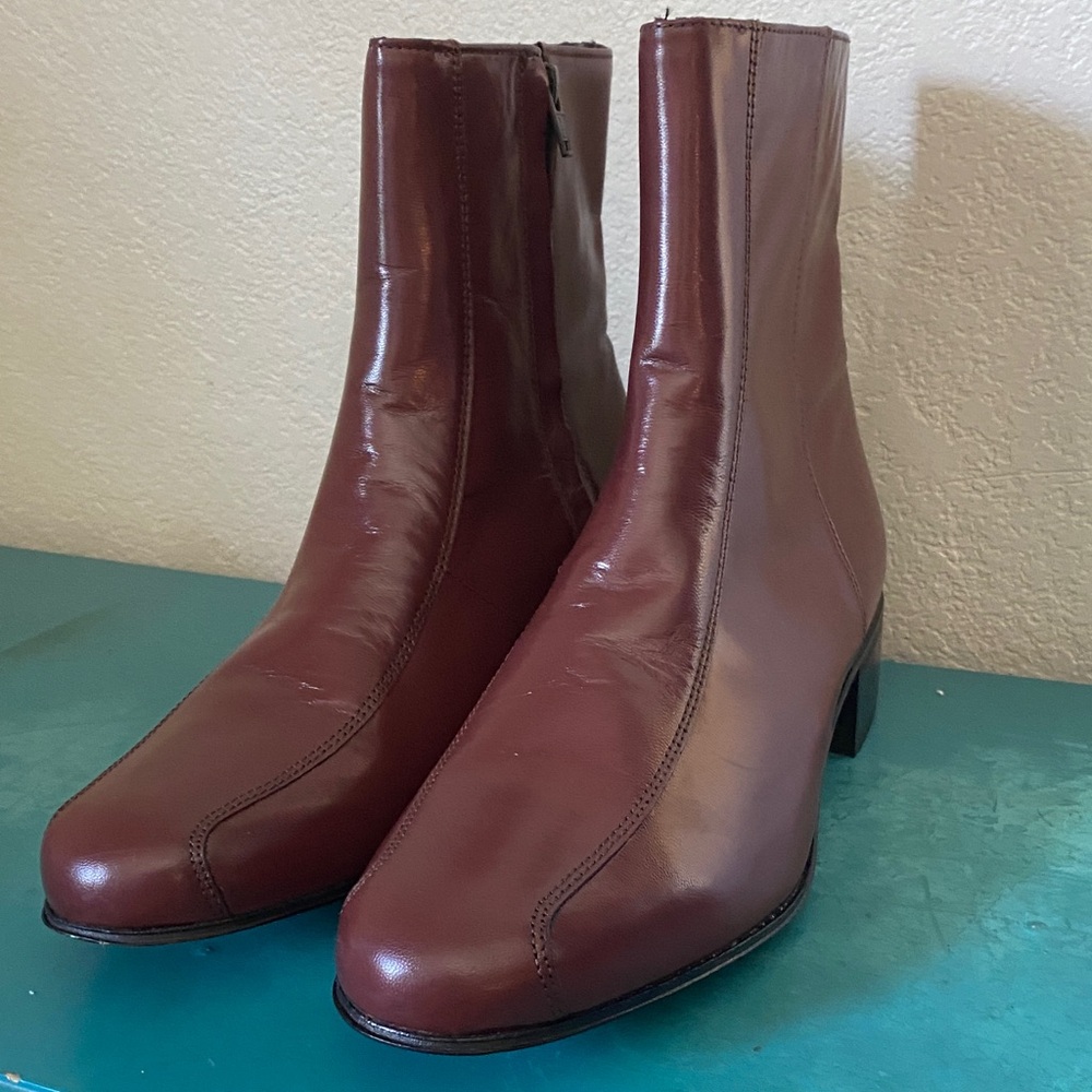 Florsheim Brown Leather Ankle Boots men’s size 11.5 - Picture 14 of 14